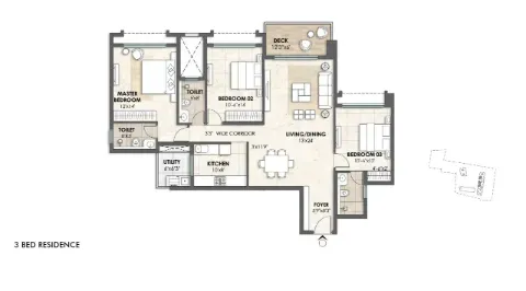3 BHK Plan